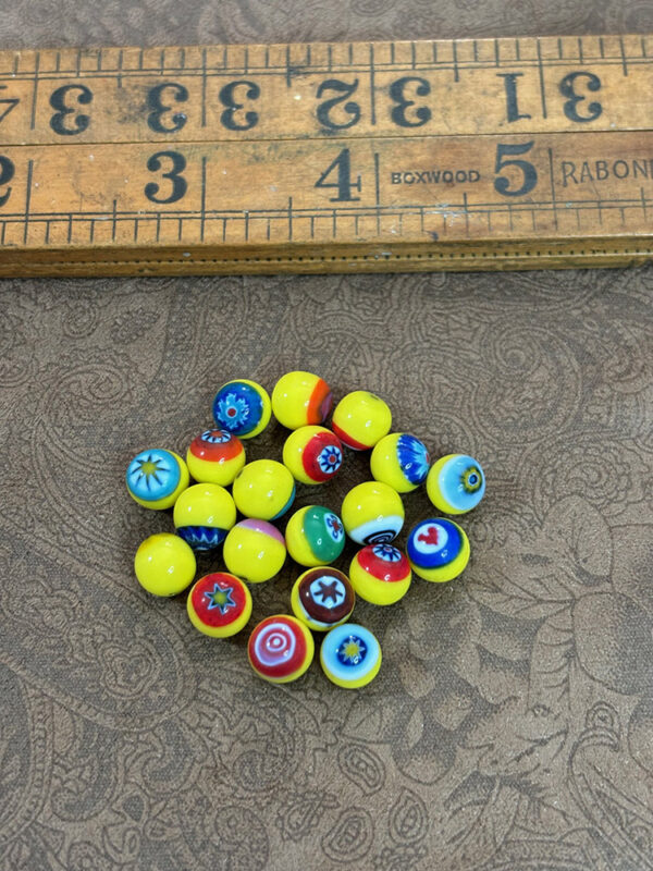 Vintage Venetian Millefiori Half-drilled Beads - Image 3