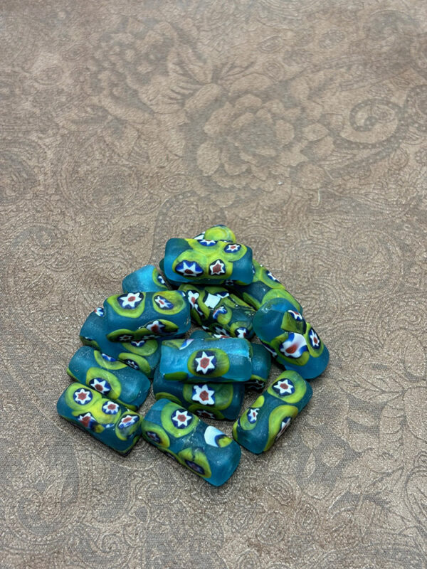 Vintage Matte Venetian Millefiori Beads - Image 2