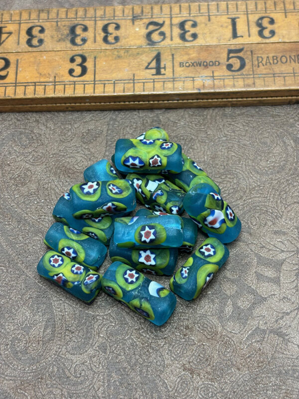 Vintage Matte Venetian Millefiori Beads - Image 3