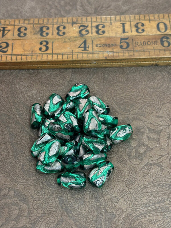 Vintage Venetian Foil Glass Beads - Image 2