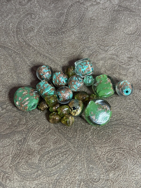 Green and Turquoise Sommerso Beads - Image 6