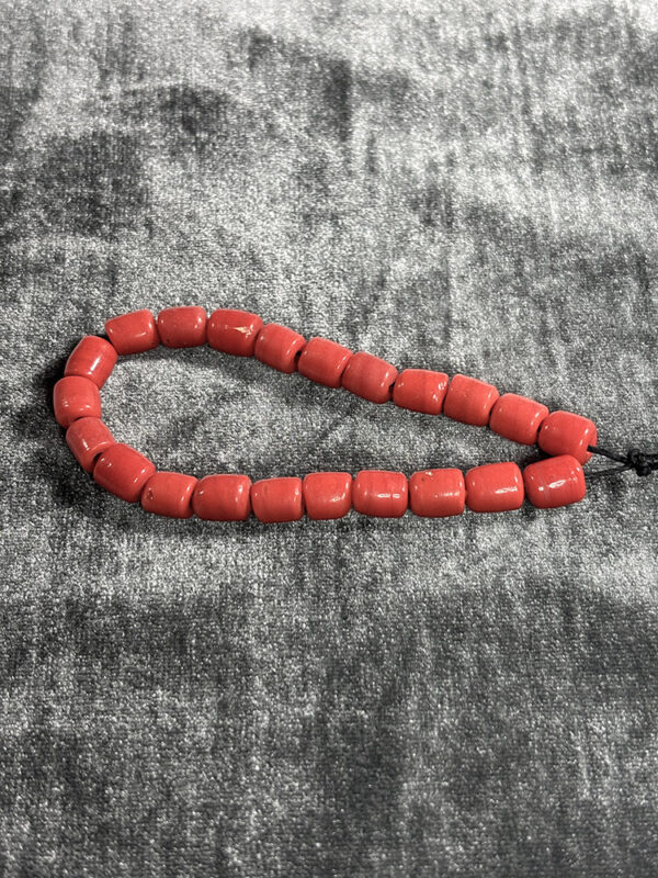 Vintage Coral Glass Beads - Image 3