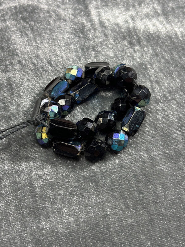 Vintage Czech Fire Gilded Style Bead - Image 2