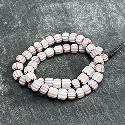 Vintage White 4 Layer Chevron Beads