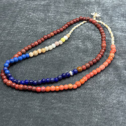 Vintage Bohemian Glass Bead Strand