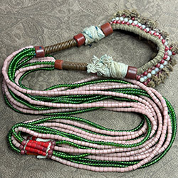 Vintage Fulani Trade Bead Necklace