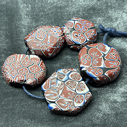 Rare Venetian Tabular "Poppy Seed" Trade Beads