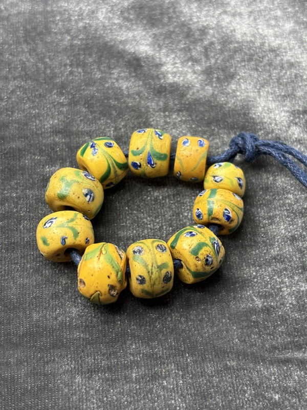 Leaves & Flowers Venetian Trade Beads - Image 2
