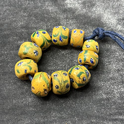 Leaves & Flowers Venetian Trade Beads