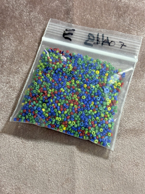 Green Blue, Red Seed Bead Mix Grab Bag - Image 2