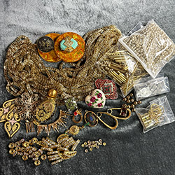 Vintage & Modern Gold-toned Components Grab Bag