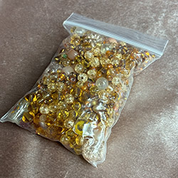 Amber Colored Bead Grab Bag