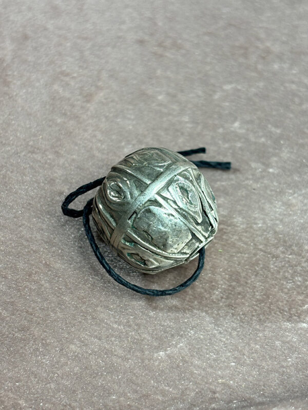 Antique Yemen Silver Globe Bead - Image 2