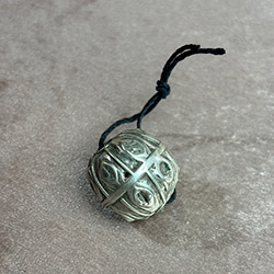 Antique Yemen Silver Globe Bead