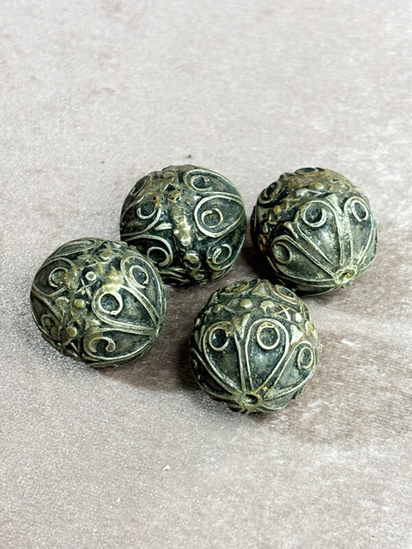 Antique Moroccan Silver Beads - Image 2