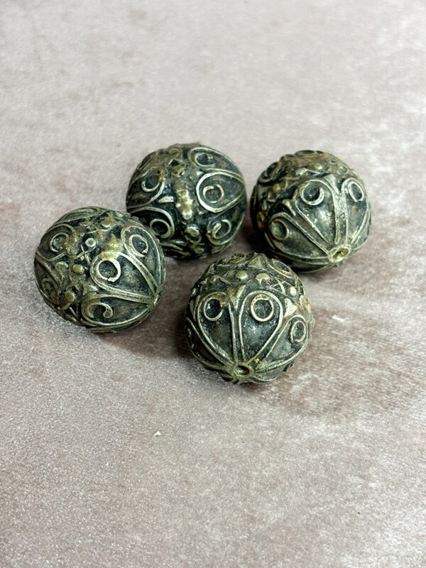 Antique Moroccan Silver Bead - Image 2