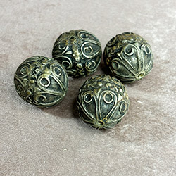 Antique Moroccan Silver Bead