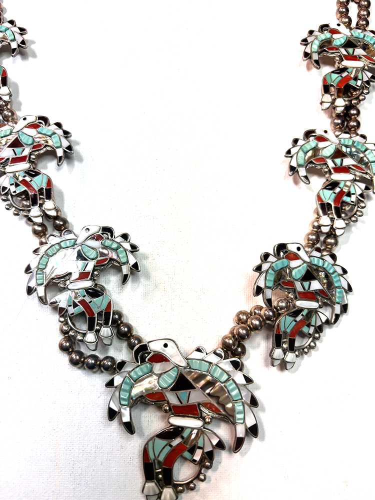 Amazing Zuni Eagle Dancer Necklace