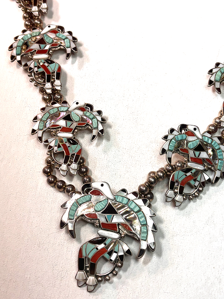 Amazing Zuni Eagle Dancer Necklace - Image 8