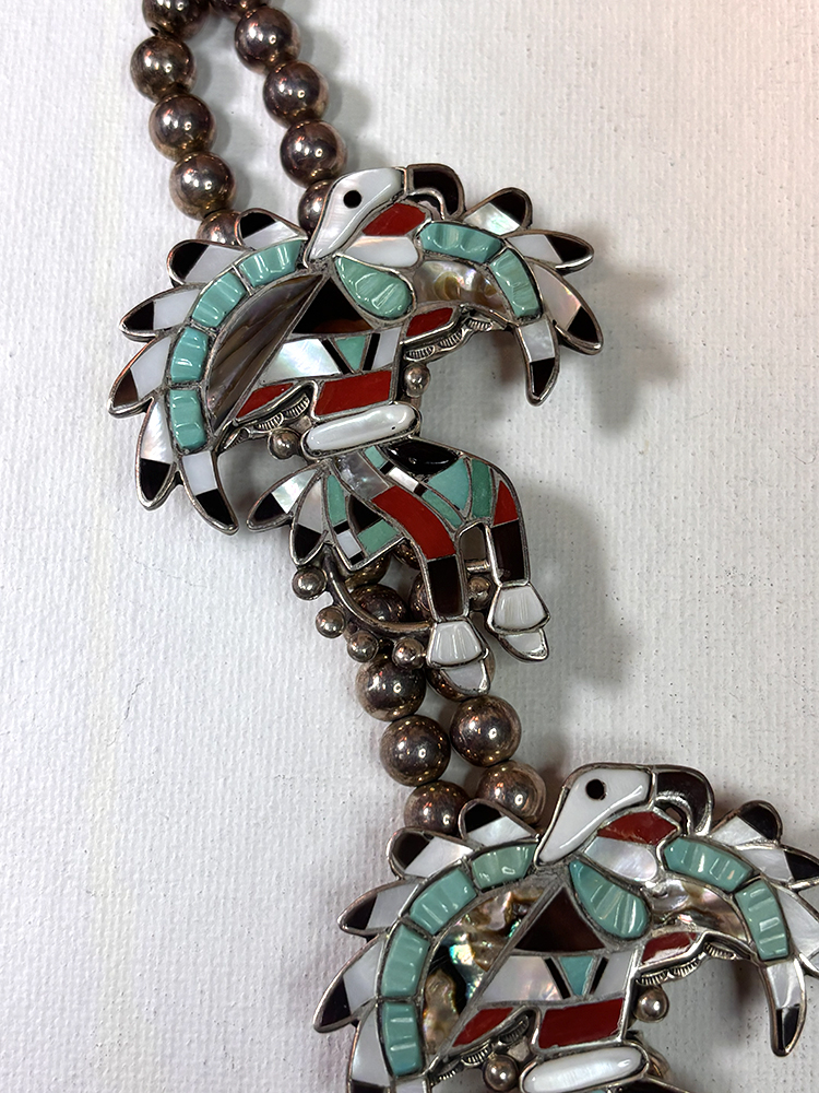 Amazing Zuni Eagle Dancer Necklace - Image 2