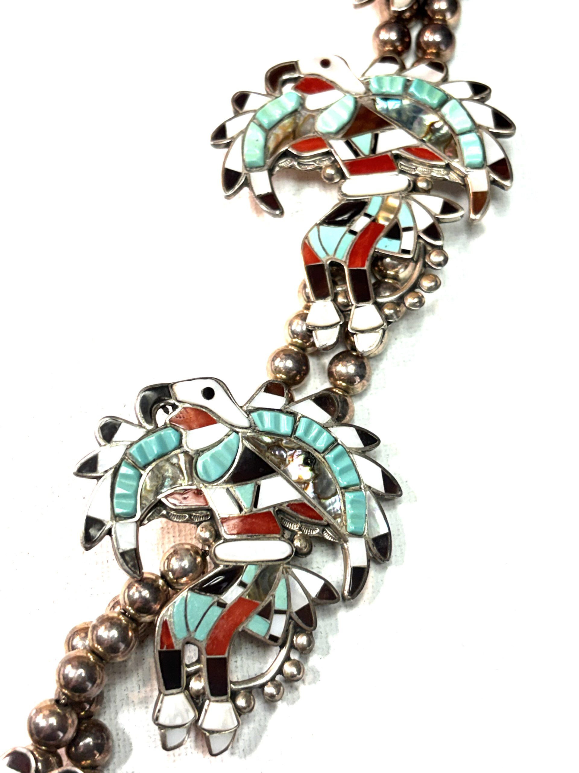 Amazing Zuni Eagle Dancer Necklace - Image 7