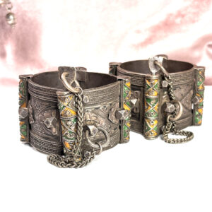Gorgeous and Substantial Antique Anti-Atlas Bracelet Set                                                                                                                       /