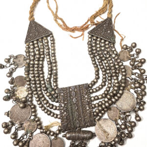 Gorgeous Antique Silver Bedouin Necklace, Saudi Arabia