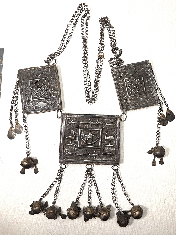 Rare Antique Silver Nubian/Sudanese Amulet Necklace - Image 3