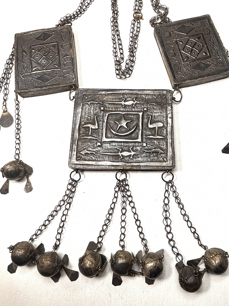 Rare Antique Silver Nubian/Sudanese Amulet Necklace