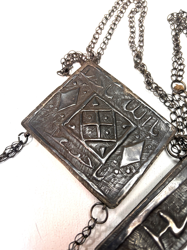 Rare Antique Silver Nubian/Sudanese Amulet Necklace - Image 7