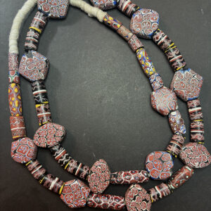 Amazing Antique Venetian, Millefiori and Tabular Bead Strand